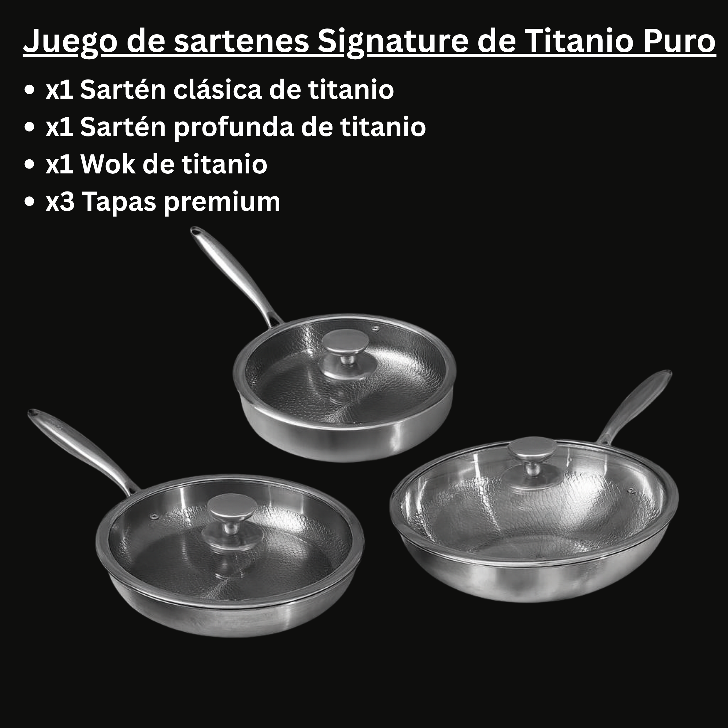 Juego de sartenes Signature