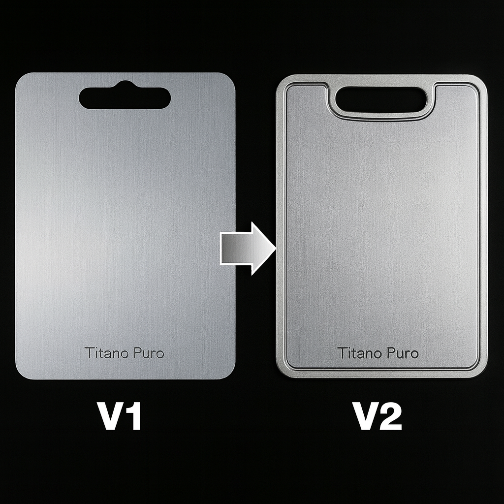 Titanio Puro - Tabla de Cortar de Titanio V2