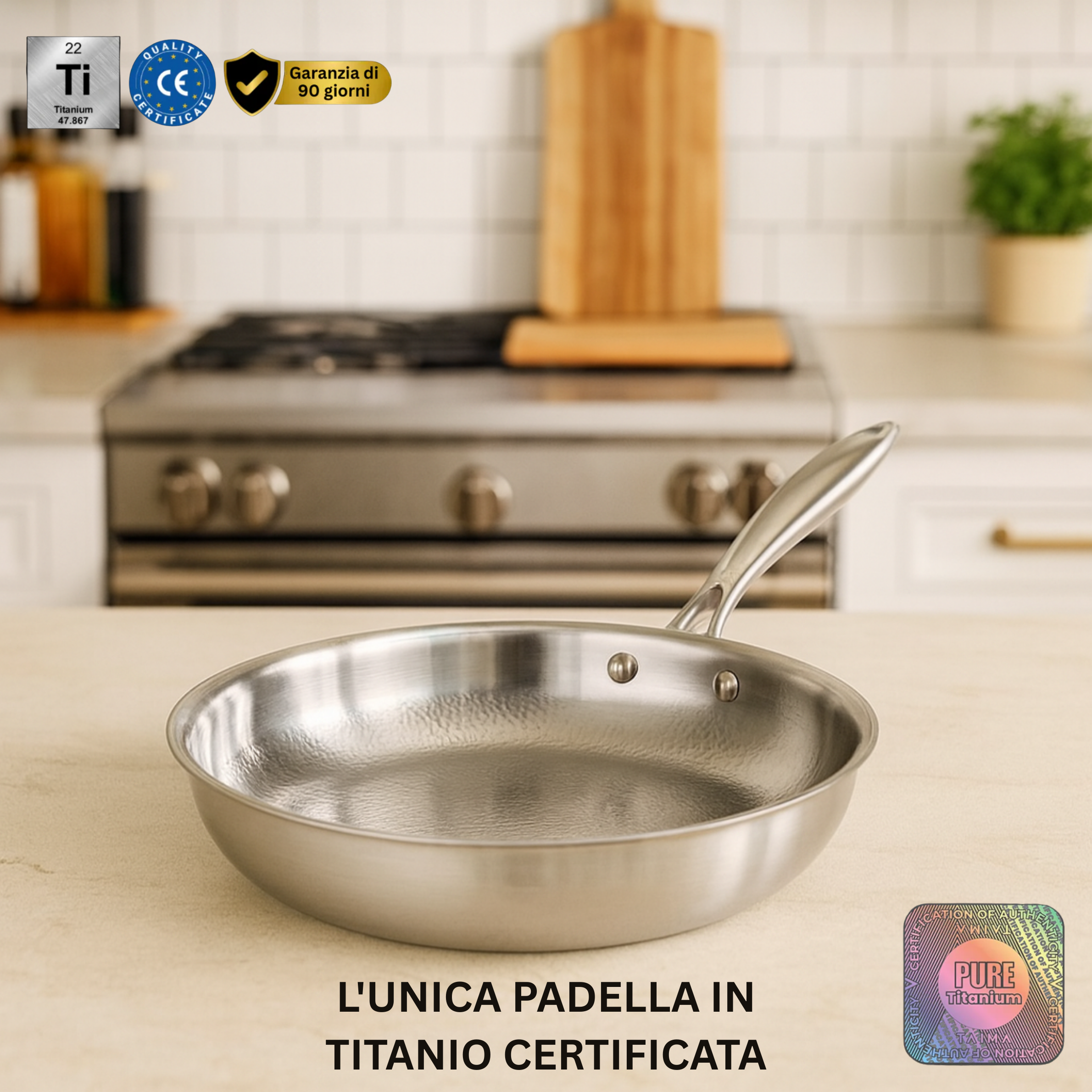 Tapa Para Sartén de Titanio