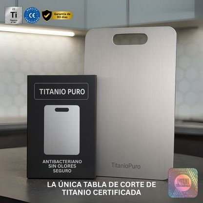 Titanio Puro - Tabla de Cortar de Titanio