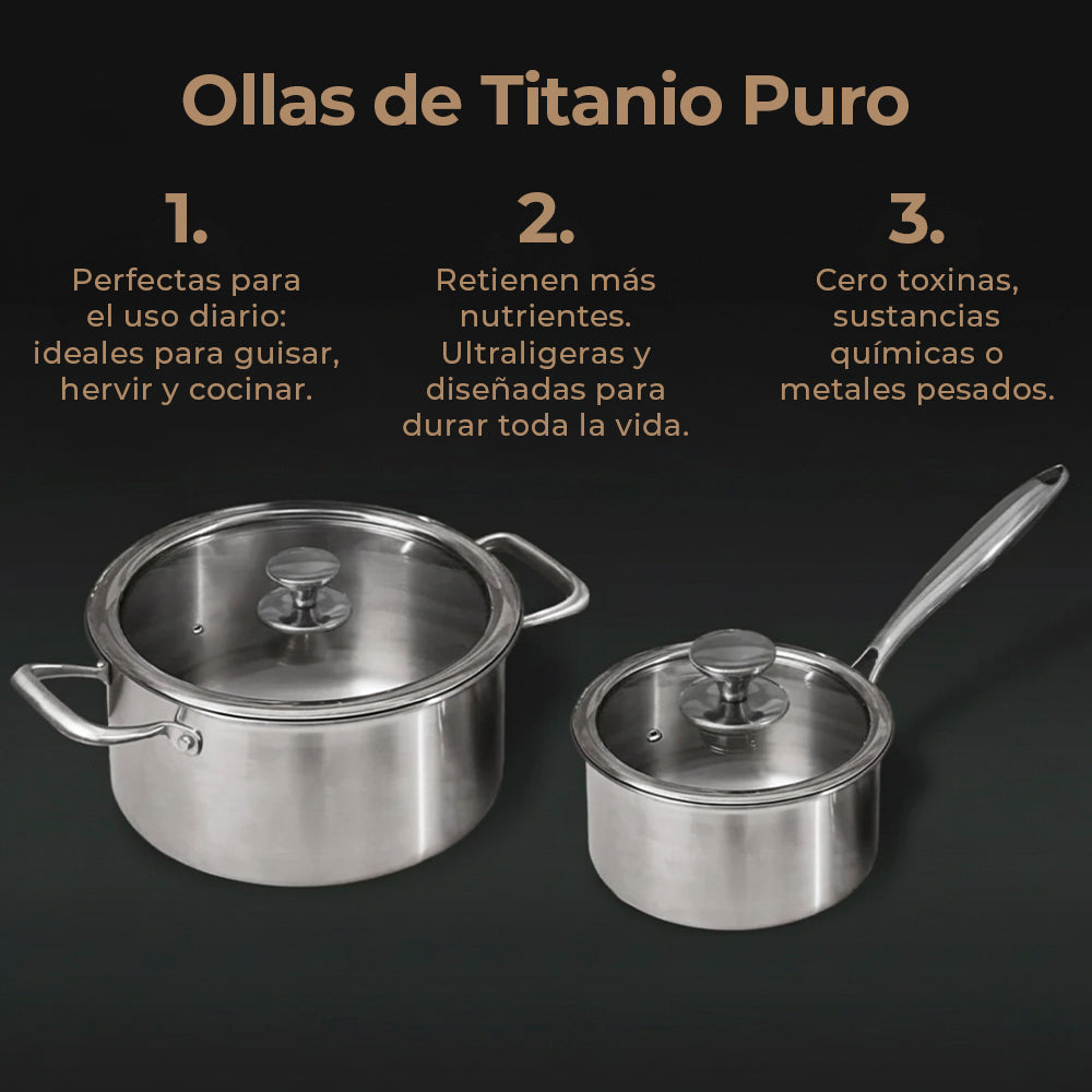 Ollas de Titanio Puro