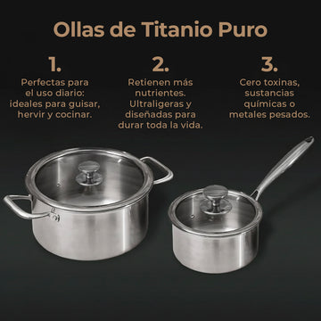 Ollas de Titanio Puro