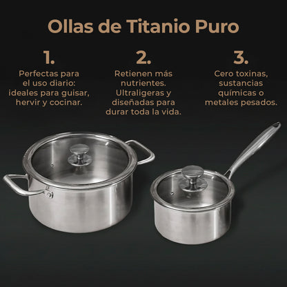 Ollas de Titanio Puro