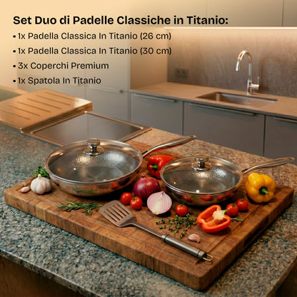 Set Dúo de Sartenes Clásicas de Titanio