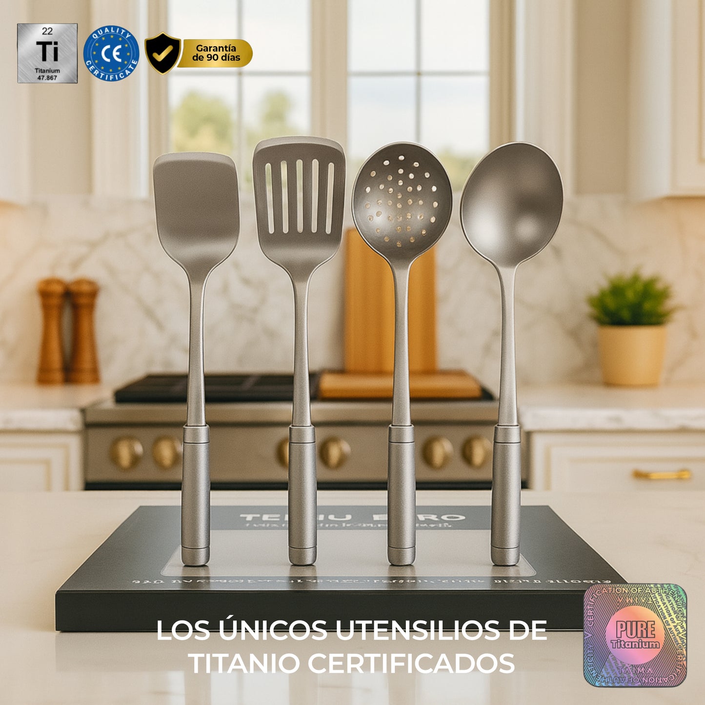 Set de Utensilios de Titanio