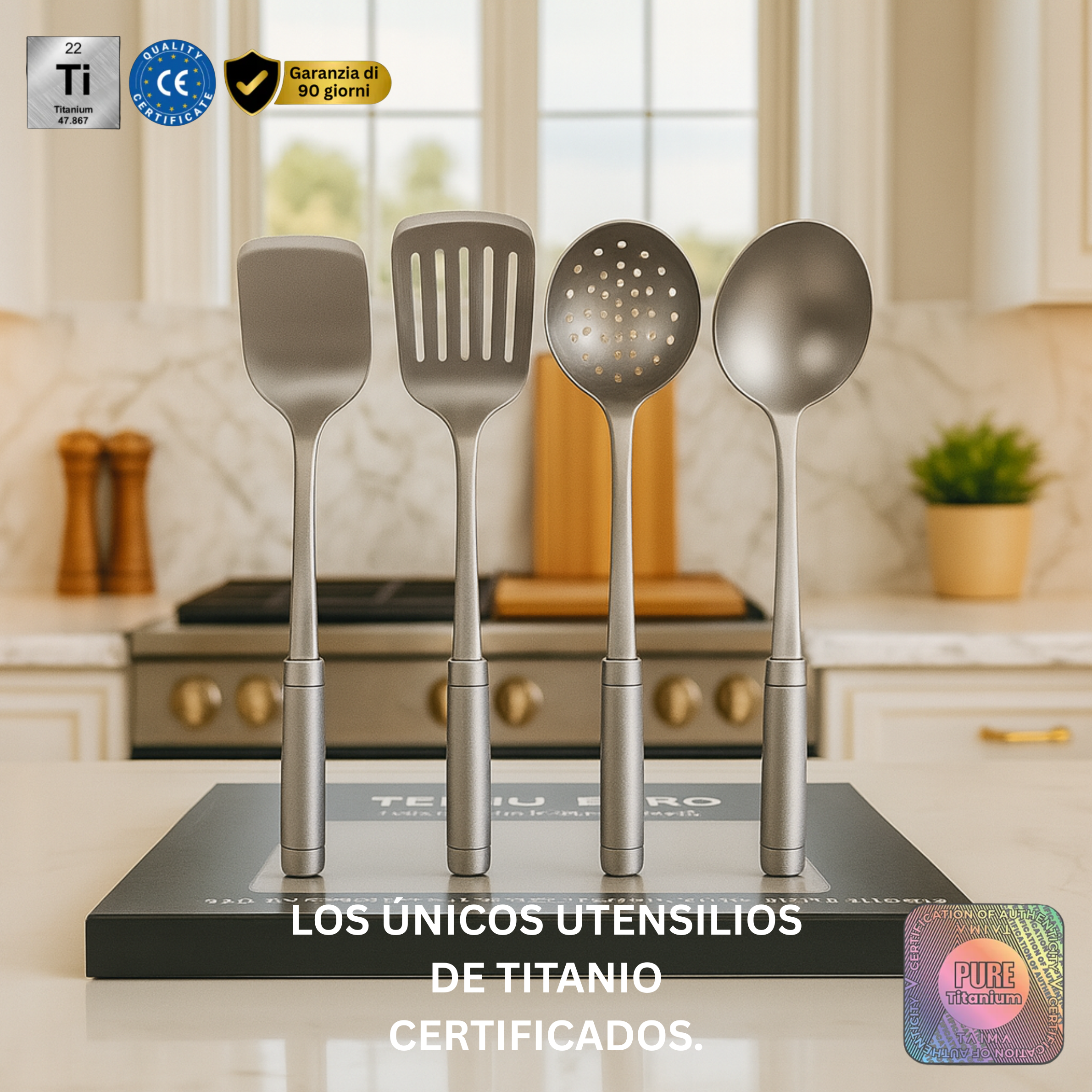 Juego de Utensilios de Titanio